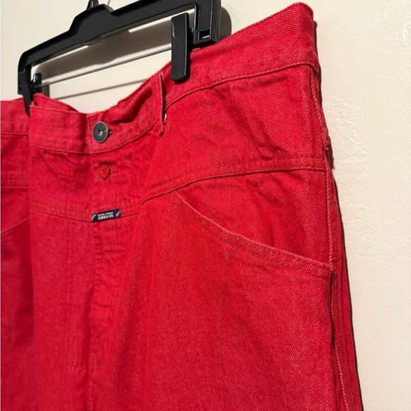 Vtg. Marithe Francois Girbaud 80’s Baggy Jeans Red Size 42 Brand X Authentic Fit - Picture 12 of 16